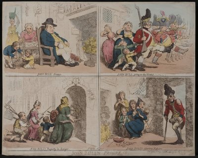 John Bulls fremskridt, 1793 af James Gillray